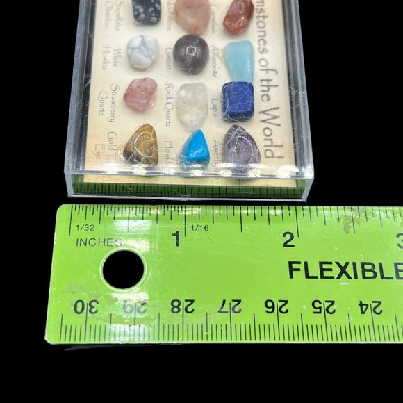 Gemstones From The Worlds Continents Rock Stone Collection Polished Box Set 15 P - Picture 6 of 7